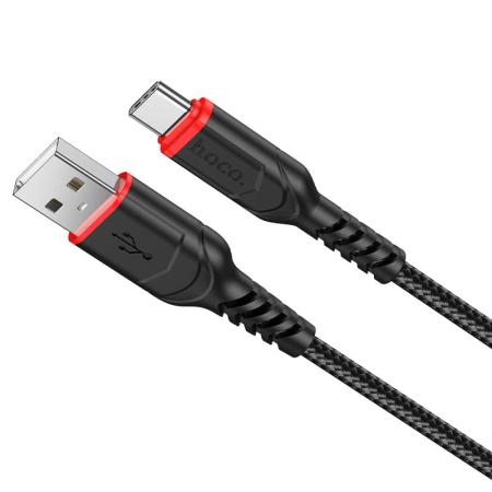 USB кабель hoco. Anti-Bending разъем Type-C, 1 м (X59) Черный USB кабель hoco. Anti-Bending разъем Type-C, 1 м (X59) Черный