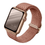 Ремешок для Apple Watch 41/40/38 мм UNIQ ASPEN Design strap Braided Citrus Pink, розовый
