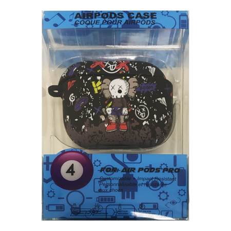 Чехол для AirPods 3 COQUE POUR Черный с рисунком Чехол для AirPods 3 COQUE POUR Черный с рисунком