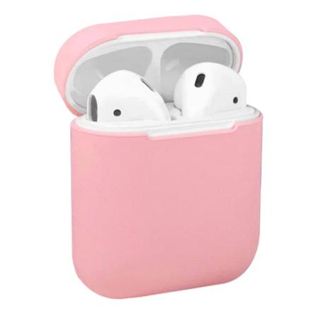 Чехол для Apple AirPods 1/2 Silicone Case Pink, розовый Чехол для Apple AirPods 1/2 Silicone Case Pink, розовый