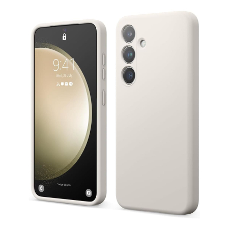 Чехол для Samsung Galaxy S24 Elago Soft silicone Liquid (EGS24SC62-ST) Stone, белый Чехол для Samsung Galaxy S24 Elago Soft silicone Liquid (EGS24SC62-ST) Stone, белый