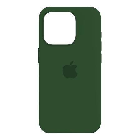Чехол Silicone Case для Apple iPhone 15 Pro Темно-зеленый