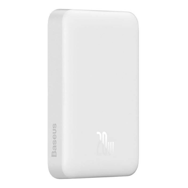 Внешний аккумулятор Baseus Magnetic Mini Wireless Fast Charge power bank с поддержкой беспроводной зарядки 10000mAh 20W (PPCX070002) Белый