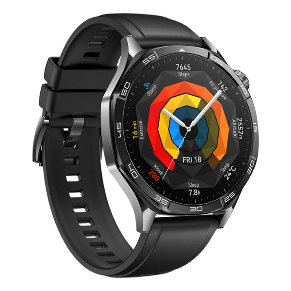 Часы HUAWEI Watch GT 5 Black, 46 мм, цвет корпуса чёрный, цвет ремешка чёрный Часы HUAWEI Watch GT 5 Black, 46 мм, цвет корпуса чёрный, цвет ремешка чёрный