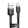 USB кабель Baseus Kevlar Cable разъем Lightning (CALKLF-BG1) Черный USB кабель Baseus Kevlar Cable разъем Lightning (CALKLF-BG1) Черный