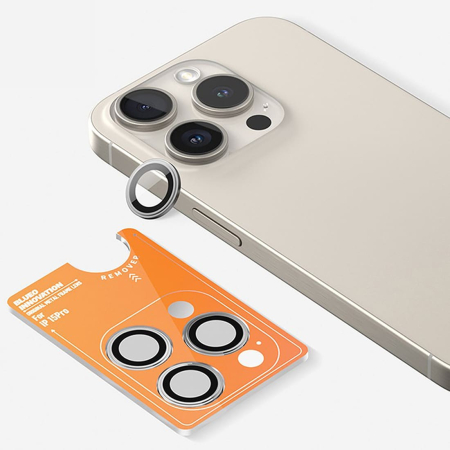 Защитное стекло для камеры iPhone 15 Pro BLUEO Camera lens Armor metal (3 шт. +installer) (BM2541-15Pro-GRE) Серый Защитное стекло для камеры iPhone 15 Pro BLUEO Camera lens Armor metal (3 шт. +installer) (BM2541-15Pro-GRE) Серый