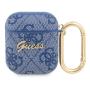 Чехол Guess для Airpods 1/2 PU leather 4G с карабином и металлическим логотипом (GUA24GSMB) Синий Чехол Guess для Airpods 1/2 PU leather 4G с карабином и металлическим логотипом (GUA24GSMB) Синий