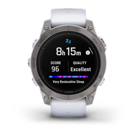 Часы Garmin EPIX PRO GEN 2 47 мм Sapphire Titanium whitestone, белый