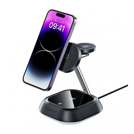 Беспроводное зарядное устройство AceFast Wireless Charger Desktop Holder (E16) Black, черный Беспроводное зарядное устройство AceFast Wireless Charger Desktop Holder (E16) Black, черный
