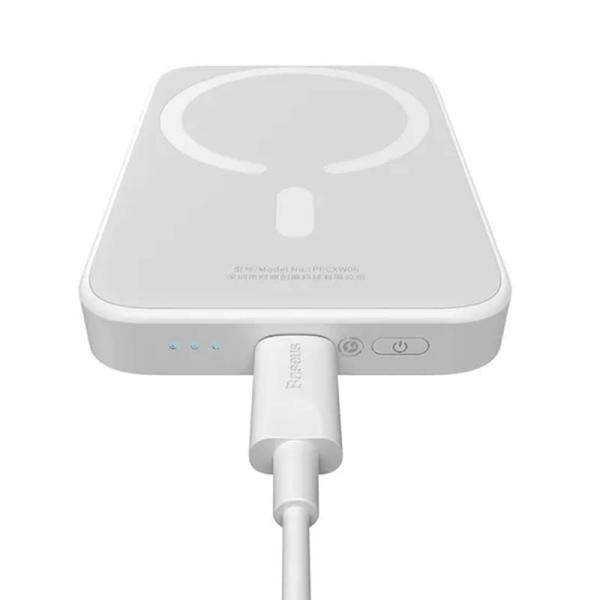 Внешний аккумулятор Baseus Magnetic Wireless Charging power bank с поддержкой беспроводной зарядки 10000mAh 20W (PPCXM10) Белый