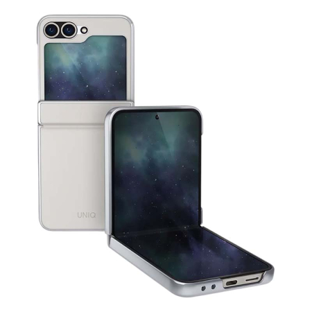 Чехол для Samsung Galaxy Z Flip 6 UNIQ ORA Premium leatherette Белый Чехол для Samsung Galaxy Z Flip 6 UNIQ ORA Premium leatherette Белый