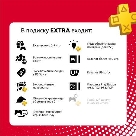 ПО: PS Plus Extra на 1 месяц (Турция) ПО: PS Plus Extra на 1 месяц (Турция)