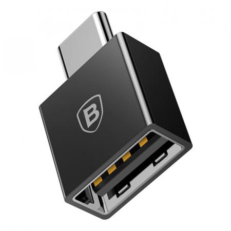 Переходник/адаптер Baseus USB – USB Type-C (CATJQ-B01) Черный Переходник/адаптер Baseus USB – USB Type-C (CATJQ-B01) Черный