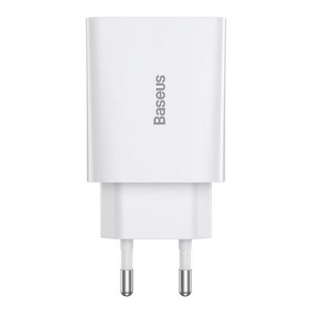 Сетевое зарядное устройство Baseus Speed Mini QC Quick Charger 20 Вт CCFS-SN02 (TC-012PD20-x) Белый