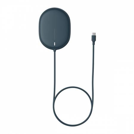 Беспроводное зарядное устройство 15w Baseus Light Magnetic Wireless Charger, Type-C кабель 1,5 м (WXQJ-03) Синий Беспроводное зарядное устройство 15w Baseus Light Magnetic Wireless Charger, Type-C кабель 1,5 м (WXQJ-03) Синий