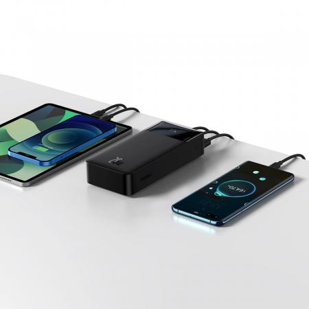 Внешний аккумулятор Baseus Bipow Digital Display Power Bank 30000mAh 20W PPDML-N01 (PPBD30K) Черный