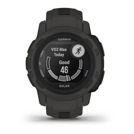 Часы Garmin INSTINCT 2S solar Graphite, черный