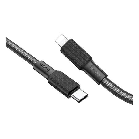 Кабель hoco. Type-C – Type-C “Jaeger” PD (X69) Черно-белый Кабель hoco. Type-C – Type-C “Jaeger” PD (X69) Черно-белый