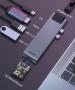 Переходник Baseus для MacBook HUB TB3 C+ (Dual Type-C to USB3.0/HDMI/Type-C/SD/Micro/LAN) (CAHUB-L0G) Deep Grey, темно-серый Переходник Baseus для MacBook HUB TB3 C+ (Dual Type-C to USB3.0/HDMI/Type-C/SD/Micro/LAN) (CAHUB-L0G) Deep Grey, темно-серый