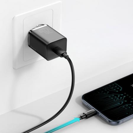 Сетевое зарядное устройство USB Type-C Baseus Super Si Quick Charger 1C 20 Вт EU (CCSUP-B01) Черный Сетевое зарядное устройство USB Type-C Baseus Super Si Quick Charger 1C 20 Вт EU (CCSUP-B01) Черный