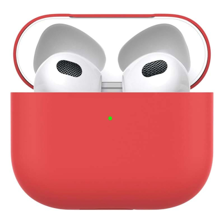 Силиконовый чехол для AirPods 3 Deppa Ultra Slim (47324) Красный Силиконовый чехол для AirPods 3 Deppa Ultra Slim (47324) Красный