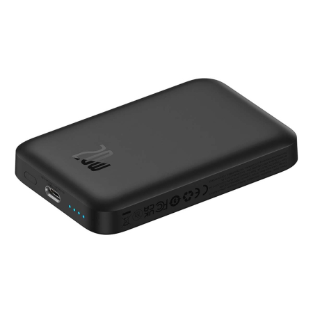Внешний аккумулятор Baseus Magnetic Mini Air Wireless Fast Charge Cluster Black power bank с поддержкой беспроводной зарядки 6000mAh 20 Вт (P10059002113-00) Черный