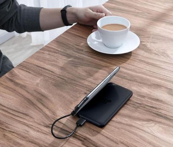 Внешний аккумулятор с функцией беспроводной зарядки Baseus 10000mAh 18W (PPS10-01) Черный