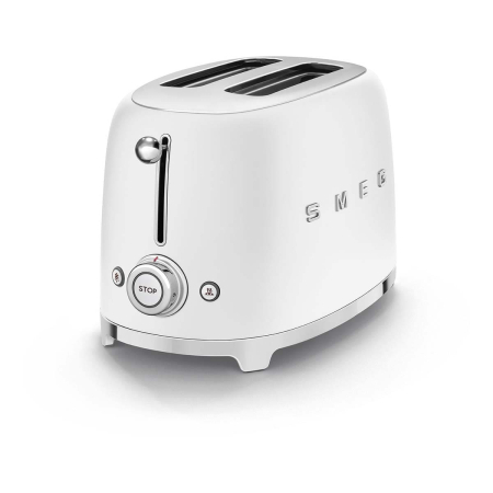 Тостер на 2 ломтика SMEG 50s style (TSF01WHMEU) Белый матовый Тостер на 2 ломтика SMEG 50s style (TSF01WHMEU) Белый матовый