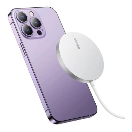 Беспроводное зарядное устройство Baseus Simple Mini3 Magnetic Wireless Charger 15W CCJJ040012 (BS-W529) White, белый Беспроводное зарядное устройство Baseus Simple Mini3 Magnetic Wireless Charger 15W CCJJ040012 (BS-W529) White, белый