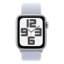 Apple Watch SE (2024), 40 мм корпус из алюминия цвета «Silver», ремешок Sport Loop цвета «Blue Cloud» Apple Watch SE (2024), 40 мм корпус из алюминия цвета «Silver», ремешок Sport Loop цвета «Blue Cloud»