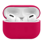 Силиконовый чехол с ремешком для AirPods Pro 2 Rose Red, розовый Силиконовый чехол с ремешком для AirPods Pro 2 Rose Red, розовый