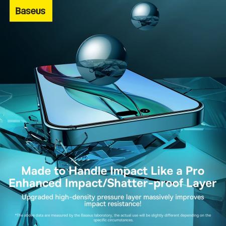 Стекло для iPhone 14 Pro Max Baseus All-glass Dust-proof 1шт +FastStick (SGBL230302) Прозрачный/Черный