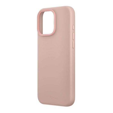Чехол для iPhone 16 Pro Max UNIQ LINO Pink, Розовый Чехол для iPhone 16 Pro Max UNIQ LINO Pink, Розовый