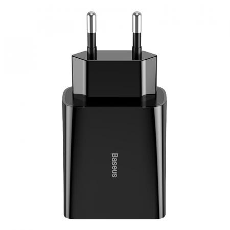Сетевое зарядное устройство USB Type-C Baseus Speed Mini 18 Вт (CCFS-X01) Черный Сетевое зарядное устройство USB Type-C Baseus Speed Mini 18 Вт (CCFS-X01) Черный