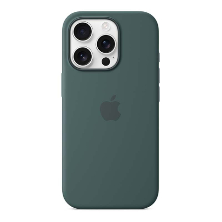 Чехол Silicone Case для Apple iPhone 16 Pro Dark Green, темно-зеленый