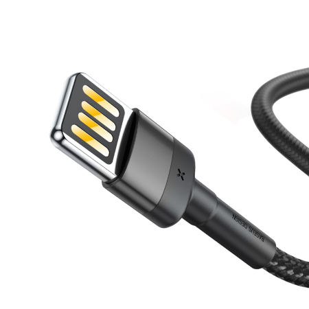Кабель Baseus Cafule Cable USB For iP special edition 2,4A, 1 м (CALKLF-GG1) Grey/Black Кабель Baseus Cafule Cable USB For iP special edition 2,4A, 1 м (CALKLF-GG1) Grey/Black