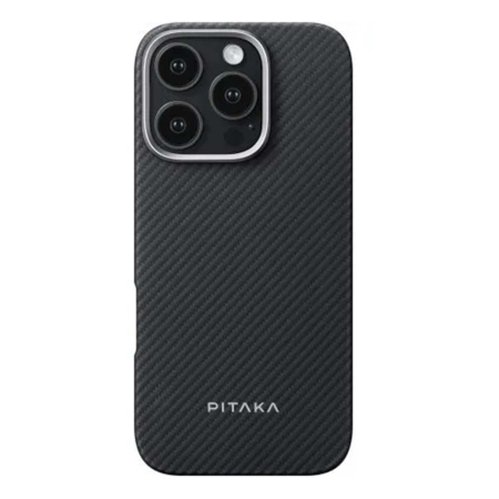 Чехол для iPhone 16 Pro Max Pitaka Ultra-Slim Case (KI1601NOP), черный Чехол для iPhone 16 Pro Max Pitaka Ultra-Slim Case (KI1601NOP), черный