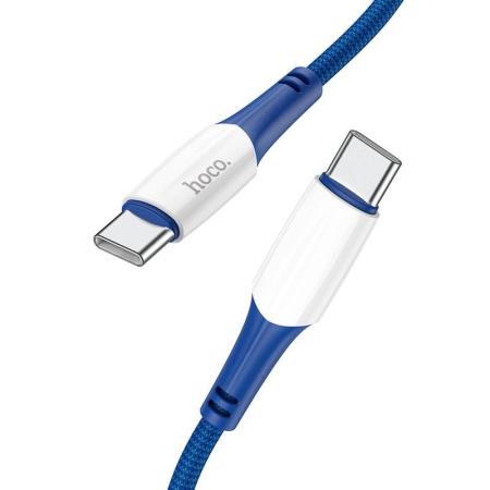 Кабель hoco. Fast charging data cable разъем Type-C – Type-C, 1 м (X70) Синий Кабель hoco. Fast charging data cable разъем Type-C – Type-C, 1 м (X70) Синий