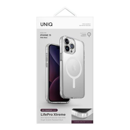 Чехол для iPhone 15 Pro Max с MagSafe UNIQ Lifepro Xtreme AF Frost Clear (IP6.7P(2023)-LXAFMCLR) Прозрачный Чехол для iPhone 15 Pro Max с MagSafe UNIQ Lifepro Xtreme AF Frost Clear (IP6.7P(2023)-LXAFMCLR) Прозрачный