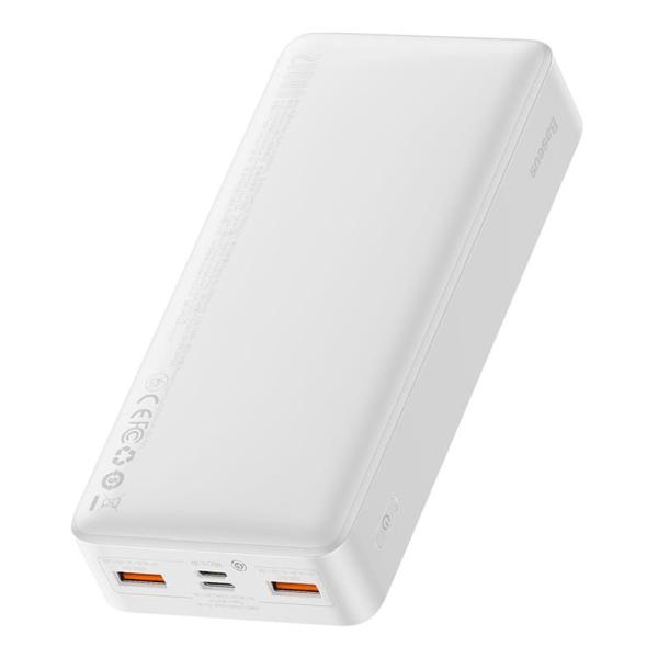 Внешний аккумулятор Baseus Bipow Digital Display Fast Charge Power Bank 20000mAh 20W Overseas Edition PPBD20K (PPBD050302) Белый