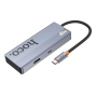 Хаб hoco. 5в1 (HDTV+PD+USB3.0*3) (HB50) Темно-серый Хаб hoco. 5в1 (HDTV+PD+USB3.0*3) (HB50) Темно-серый