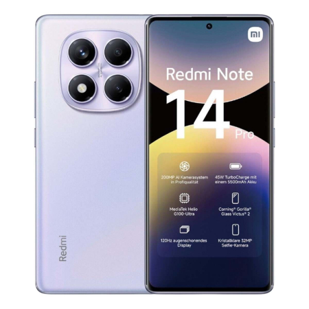 Xiaomi Redmi Note 14 Pro 8/128Gb Aurora Purple, фиолетовый Xiaomi Redmi Note 14 Pro 8/128Gb Aurora Purple, фиолетовый