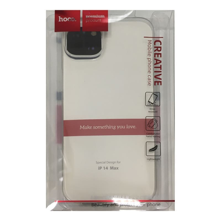 Чехол hoco. Силиконовый ультратонкий для Apple iPhone 14 Plus Прозрачный Чехол hoco. Силиконовый ультратонкий для Apple iPhone 14 Plus Прозрачный