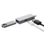 Хаб WiWU USB3.0*1+USB2.0*1+USB-C (T02 Pro) Серый Хаб WiWU USB3.0*1+USB2.0*1+USB-C (T02 Pro) Серый