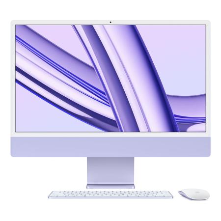 Apple iMac 24" (M3, 8C CPU, 10C GPU, 2023) Retina 4,5K, 8Gb, 512Gb SSD (MQRY3) Purple, фиолетовый