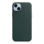 Чехол Leather Case MagSafe для Apple iPhone 14 Plus «Forest Green» Зеленый Чехол Leather Case MagSafe для Apple iPhone 14 Plus «Forest Green» Зеленый