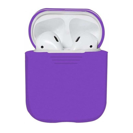 Чехол для Apple AirPods 1/2 Silicone Case Roland Purple, светло-фиолетовый Чехол для Apple AirPods 1/2 Silicone Case Roland Purple, светло-фиолетовый
