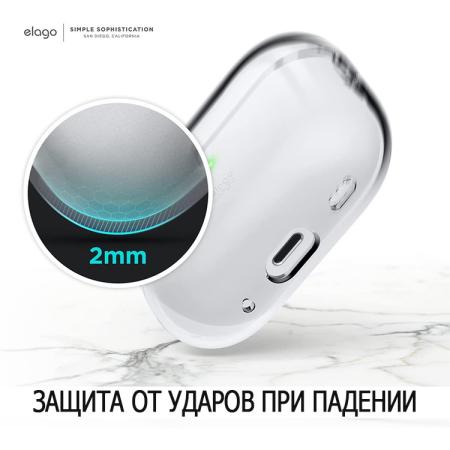 Чехол для Airpods Pro 2 Elago CLEAR HANG CASE (EAPP2CL-HANG-CL) Прозрачный Чехол для Airpods Pro 2 Elago CLEAR HANG CASE (EAPP2CL-HANG-CL) Прозрачный