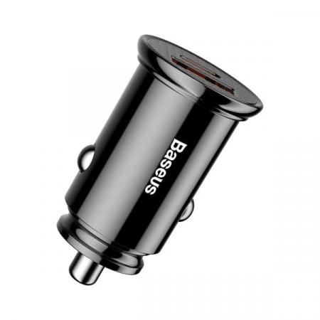 Автомобильное зарядное устройство Baseus BS-C16C1-X Circular Plastic A+C 30W PPS Car Charger (CCALL-YS01) Черный Автомобильное зарядное устройство Baseus BS-C16C1-X Circular Plastic A+C 30W PPS Car Charger (CCALL-YS01) Черный