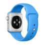 Силиконовый ремешок для Apple Watch 38/40 мм Blue, голубой Силиконовый ремешок для Apple Watch 38/40 мм Blue, голубой